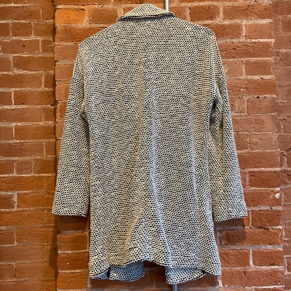 Marine Layer Birdseye Blazer in Black & White Contrast, S - Picture 3 of 6